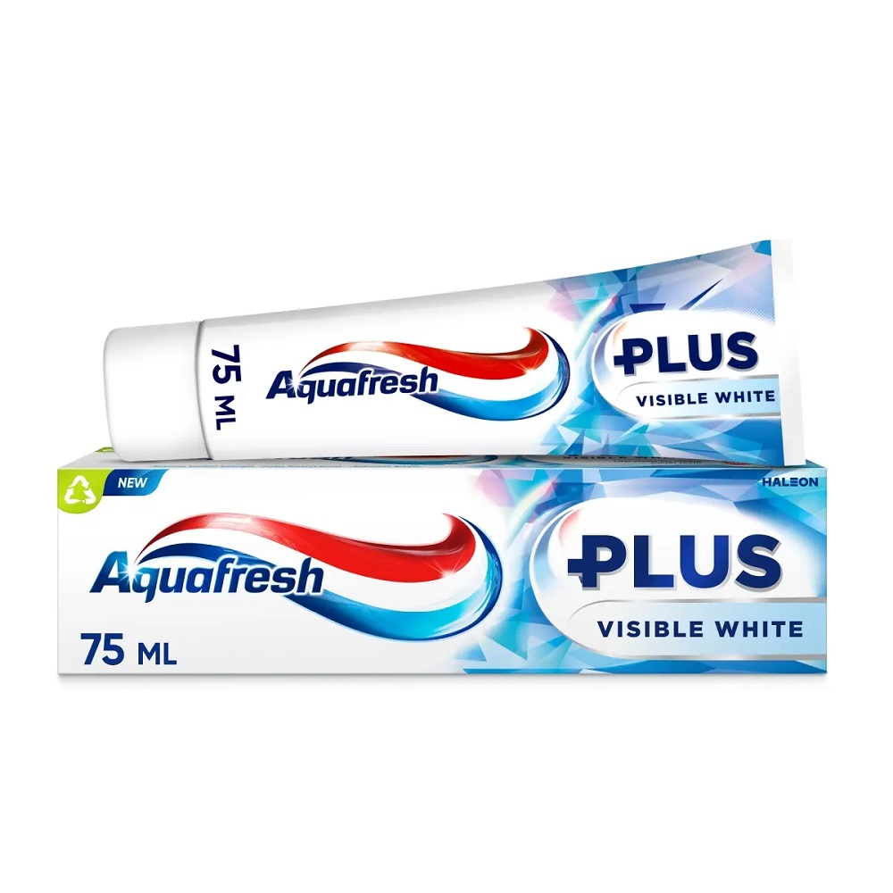 24951221741666693 Plus Visible White pasta do zębów z fluorkiem 75ml - obrazek 1