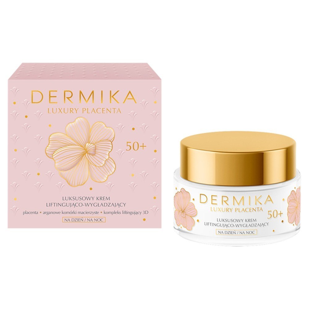 24994961647928150 Luxury Placenta 50+ luksusowy krem liftingująco-wygładzający na dzień i noc 50ml - obrazek 1