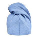 Ultrachłonny pielęgnacyjny turban do włosów Blue