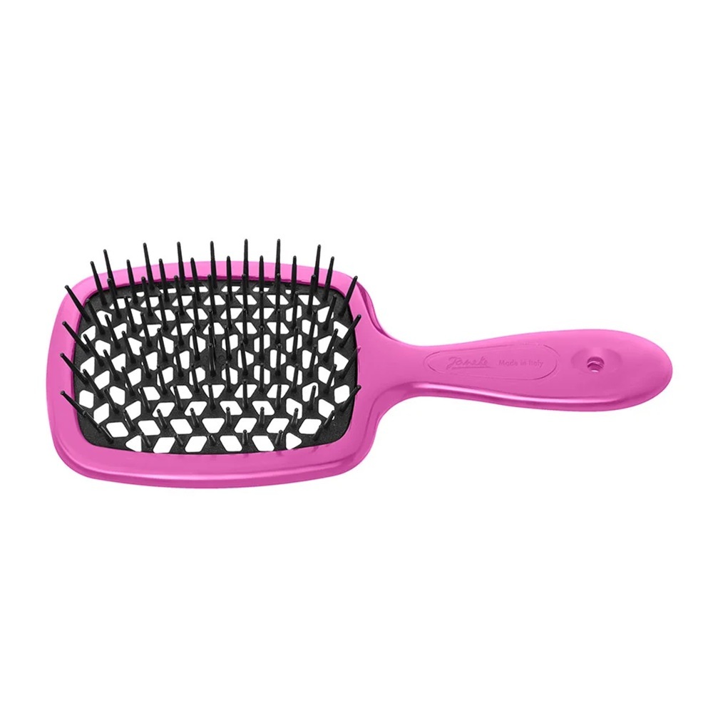 25333691757071231 Small Superbrush mała szczotka do rozczesywania włosów Fuksjowo-Czarna - obrazek 1