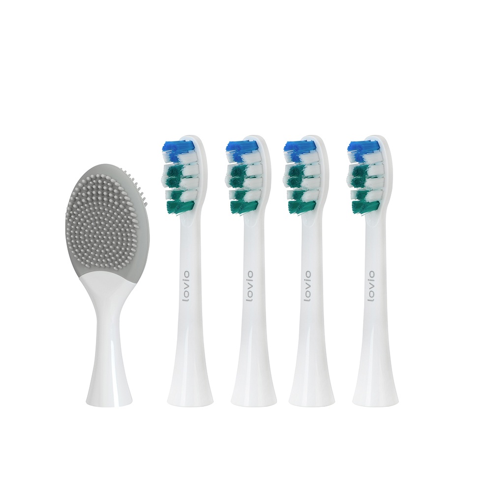 25420261759842484 SonicProtect PRO końcówki do szczoteczki sonicznej miękkie Białe LVTB124WK-HS 5szt - obrazek 1