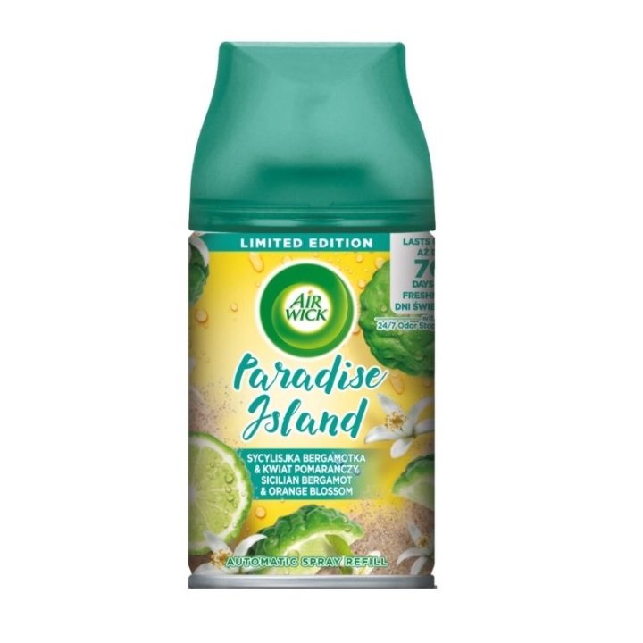 25590901648455295 Freshmatic Paradise Island wkład do automatycznego odświeżacza powietrza Sycylijska Bergamotka & Kwiat Pomarańczy 250ml - obrazek 1