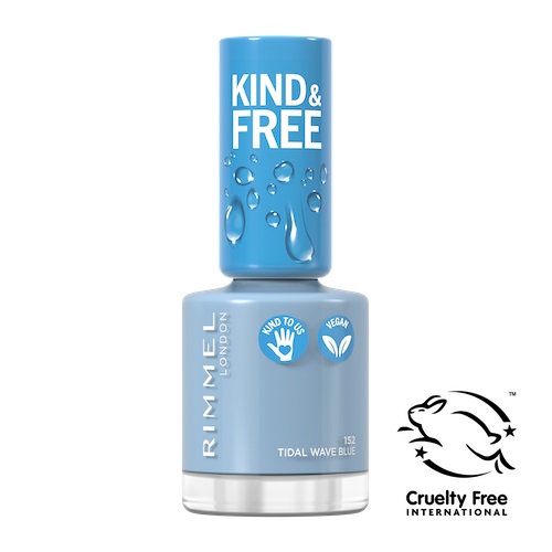 25704261665579114 Kind & Free wegański lakier do paznokci 152 Tidal Wave Blue 8ml - obrazek 1