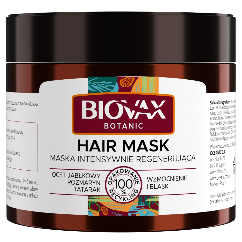 25777391659355519 Botanic octowa regenerująca maska do włosów 250ml - obrazek 1