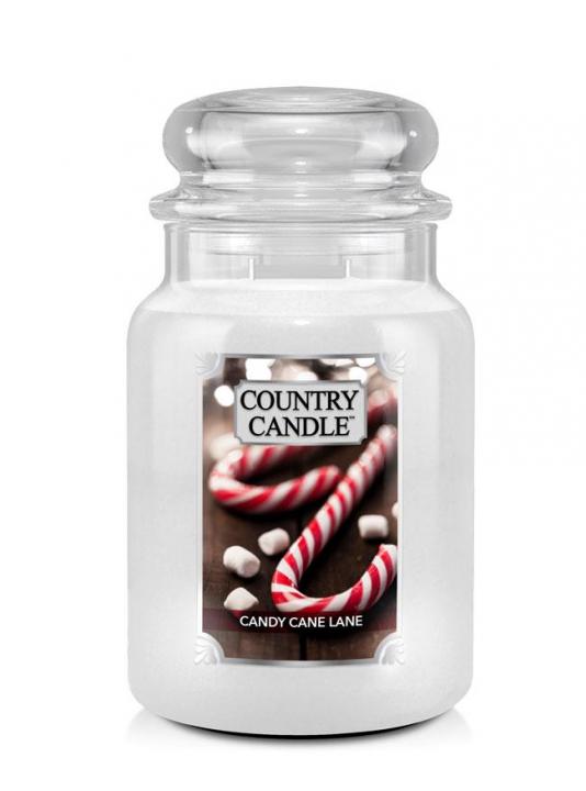 25778161642672887 Duża świeca zapachowa z dwoma knotami Candy Cane Lane 680g - obrazek 1