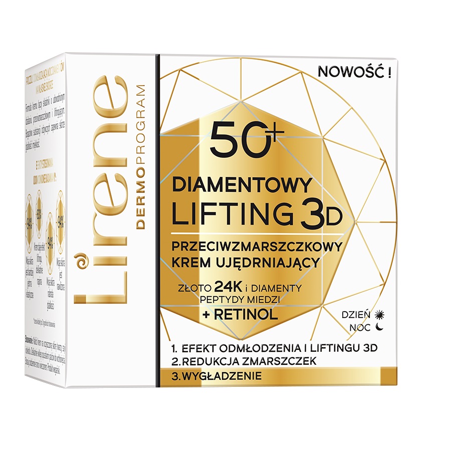 25824381662971897 Diamentowy Lifting 3D przeciwzmarszczkowy krem ujędrniający 50+ 50ml - obrazek 1