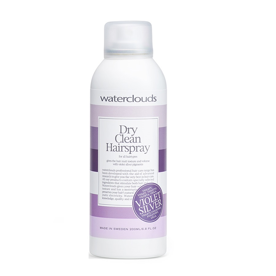 25852591657866640 Violet Silver Dry Clean Hairspray suchy szampon neutralizujący ciepłe odcienie blond włosów 200ml - obrazek 1