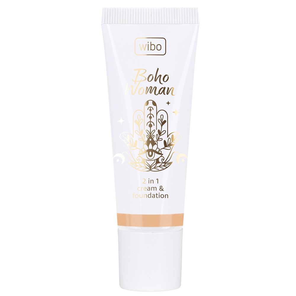 2594231685086709 Boho Woman 2 in 1 Cream & Foundation 2w1 krem i podkład do twarzy 2 25g - obrazek 1