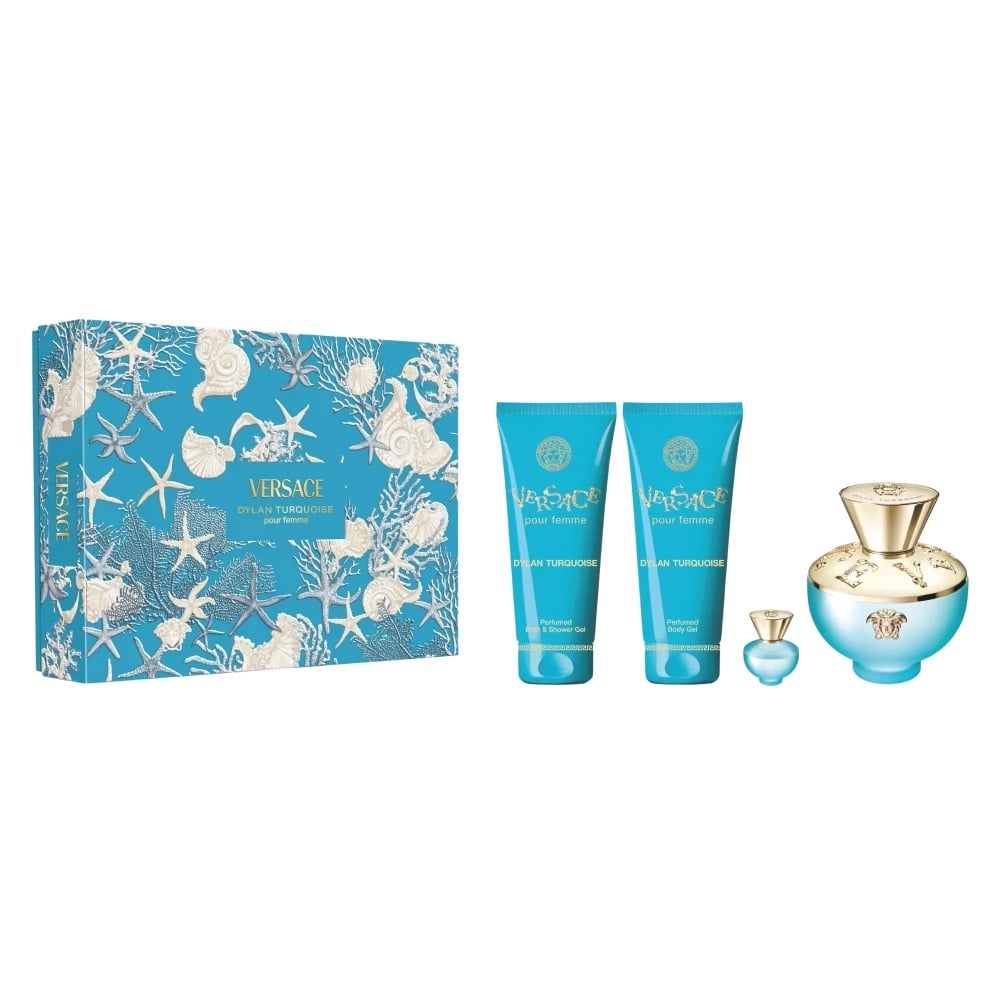 25948631758093822 Dylan Turquoise zestaw woda toaletowa spray 100ml + żel pod prysznic 100ml + perfumowany żel do ciała 100ml + miniatura wody toaletowej 5ml - obrazek 1