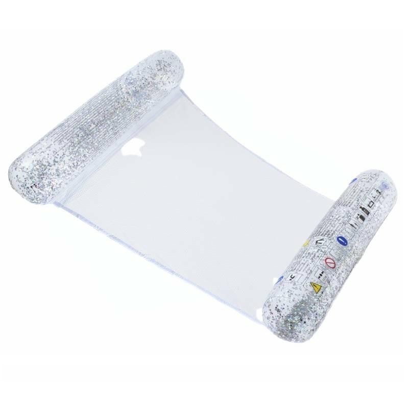 25961171688727393 Bolster dmuchany hamak do pływania Glitter - obrazek 1