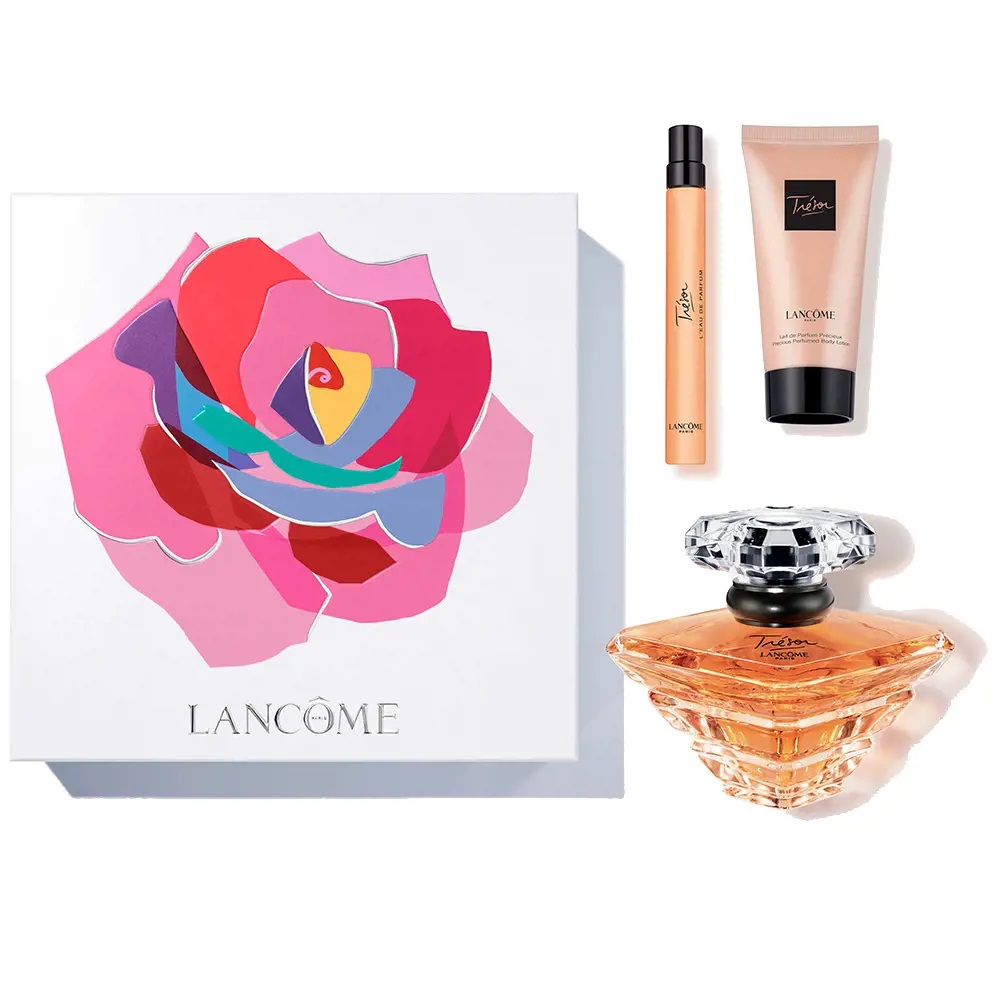 26056691694674874 Tresor zestaw woda perfumowana spray 100ml + woda perfumowana 10ml + balsam do ciała 50ml - obrazek 1