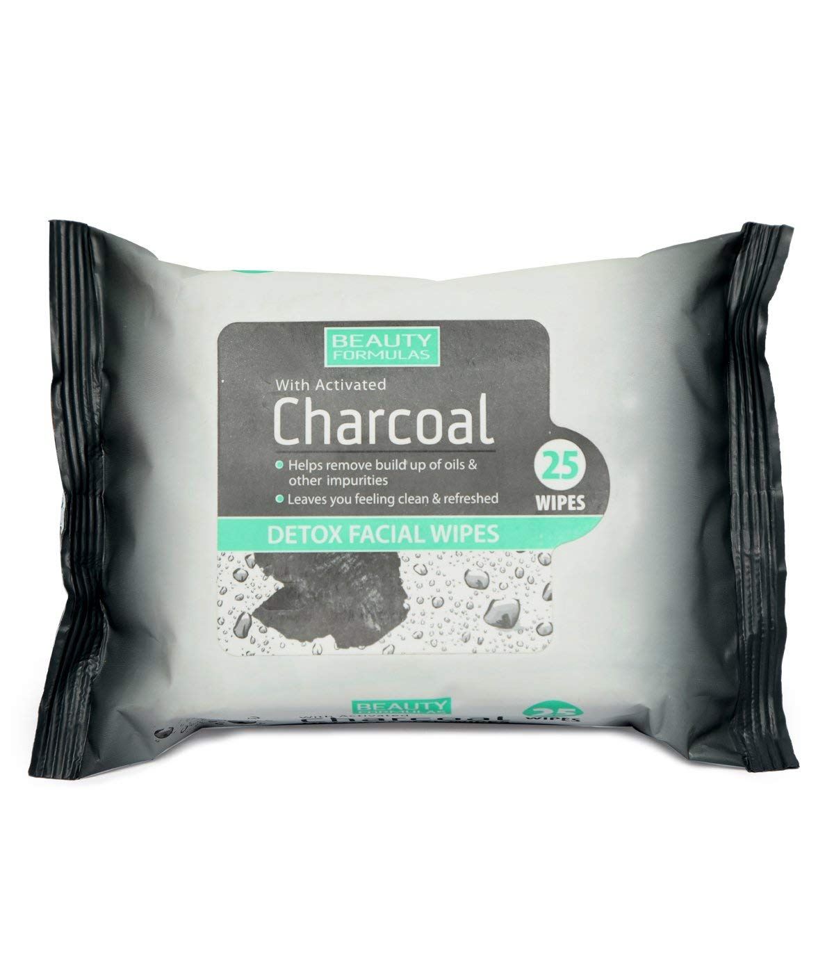 26137301588142429 Charcoal Detox Facial Wipes chusteczki oczyszczające z aktywnym węglem 25szt. - obrazek 1