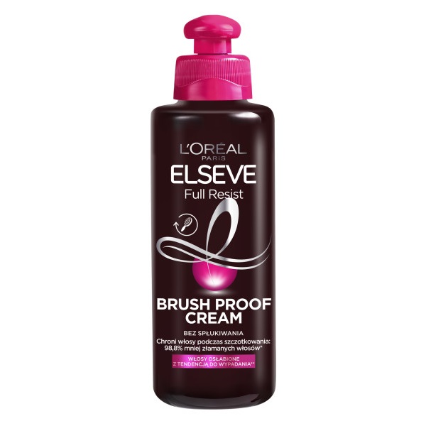 26171611651729476 Elseve Full Resist Brush Proof Cream krem bez spłukiwania do włosów osłabionych z tendencją do wypadania 200ml - obrazek 1