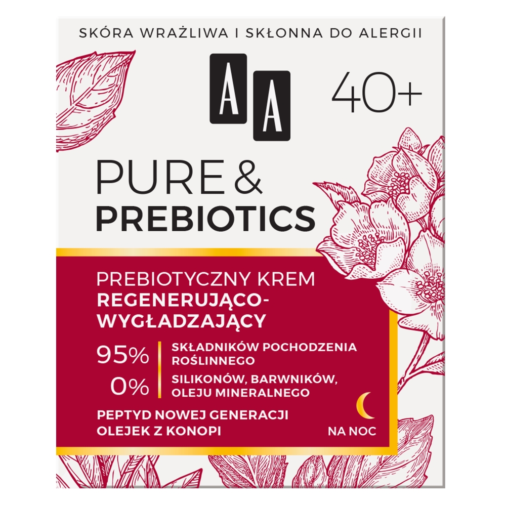 26215741624605263 Pure&Prebiotics 40+ prebiotyczny krem regenerująco-wygładzający na noc 50ml - obrazek 1
