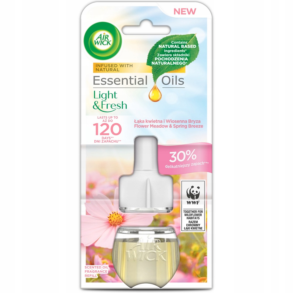 26253521677161706 Essential Oils wkład do elektrycznego odświeżacza Łąka Kwietna i Wiosenna Bryza 19ml - obrazek 1