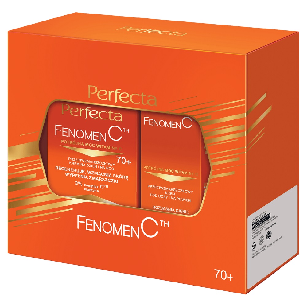 26334321761486338 Fenomen C zestaw przeciwzmarszczkowy krem do twarzy 70+ 50ml + przeciwzmarszczkowy krem pod oczy i na powieki 15ml - obrazek 1