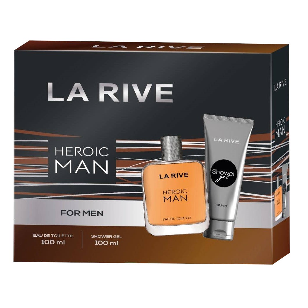 26516881678976415 Heroic Man zestaw woda toaletowa spray 100ml + żel pod prysznic 100ml - obrazek 1