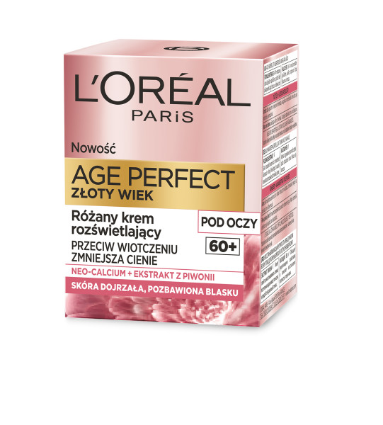 26540071660636001 Age Perfect Złoty Wiek 60+ różany krem rozświetlający pod oczy 15ml - obrazek 1