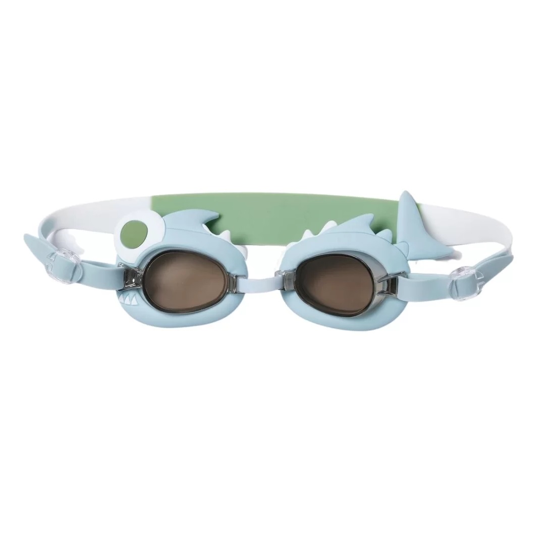 26595751688743084 Shark Tribe okulary pływackie dla dzieci Khaki - obrazek 1