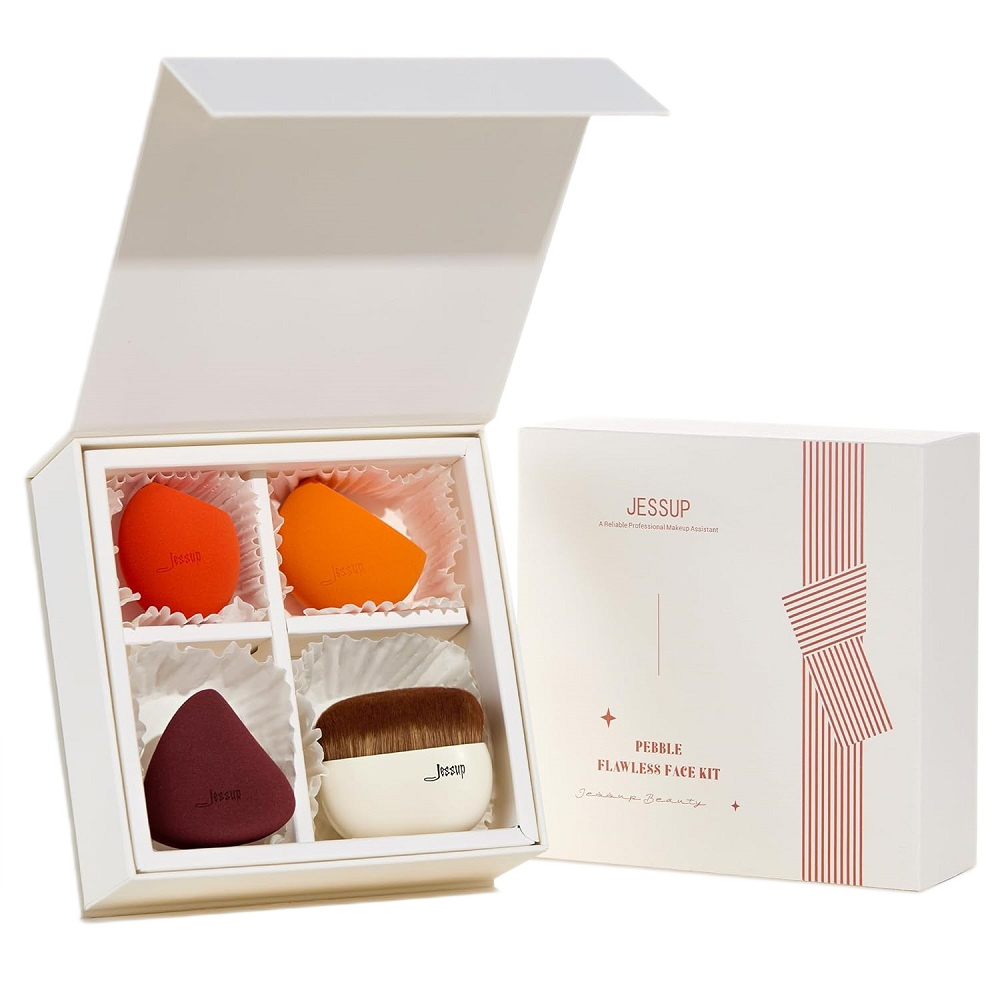 26605431734074406 Pebble Flawless Face Kit zestaw gąbeczek do makijażu T505 4szt. - obrazek 1