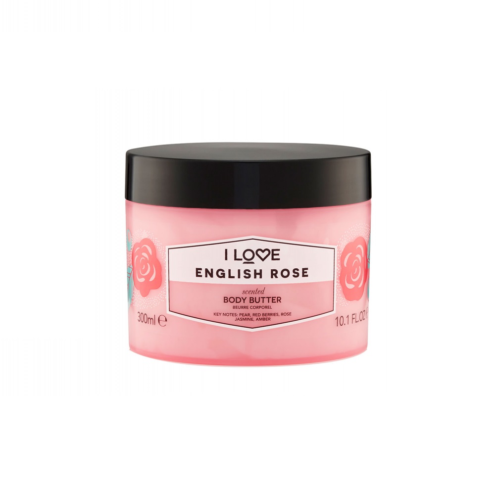 26636031665397854 Scented Body Butter nawilżające masło do ciała English Rose 300ml - obrazek 1