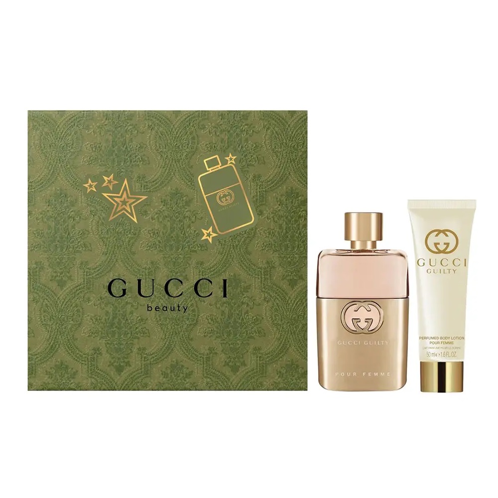 26668841711089179 Guilty Pour Femme zestaw woda perfumowana spray 50ml + balsam do ciała 50ml - obrazek 1