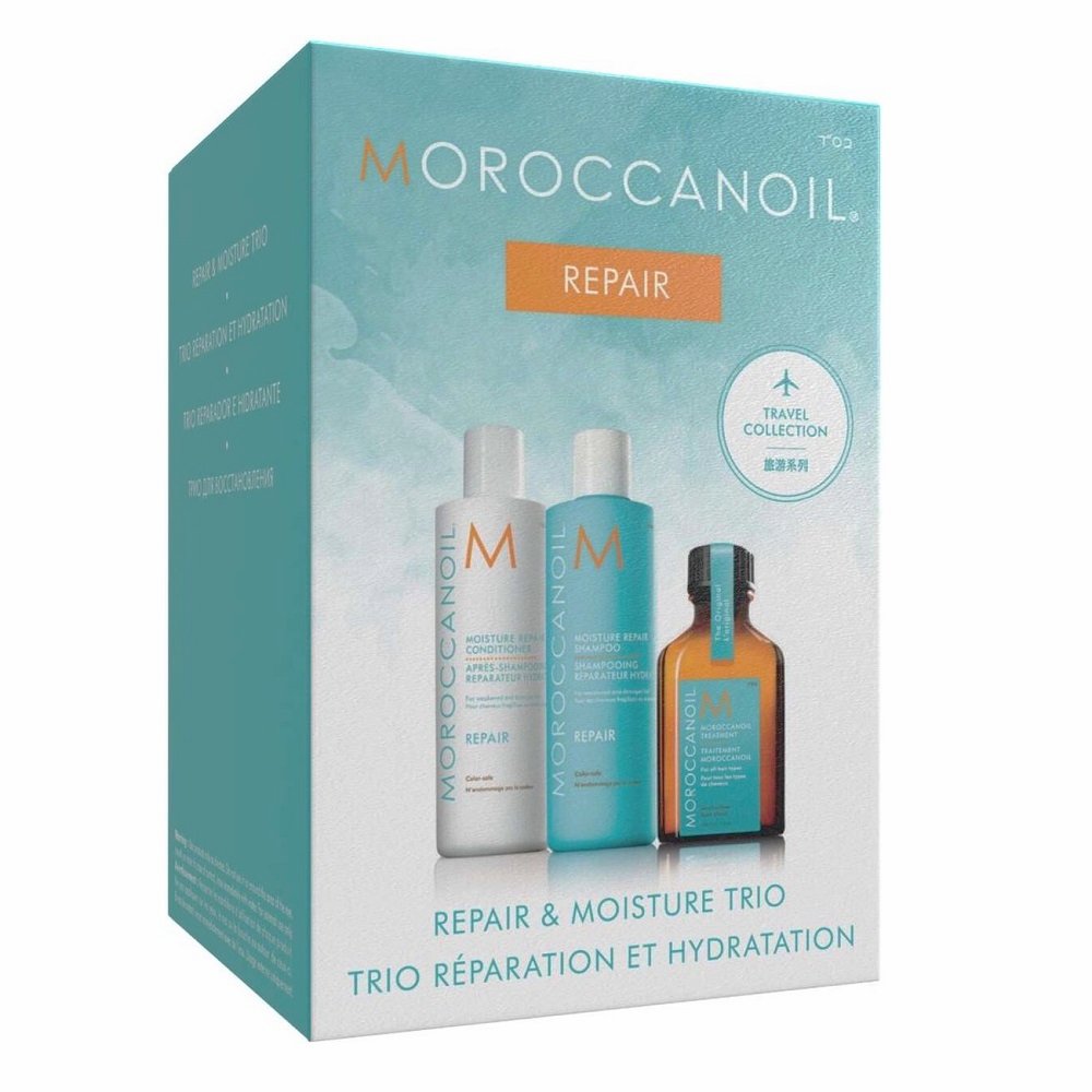 26757071761758163 Repair & Moisture Trio zestaw szampon do włosów 70ml + odżywka do włosów 70ml + kuracja do włosów 25ml - obrazek 1