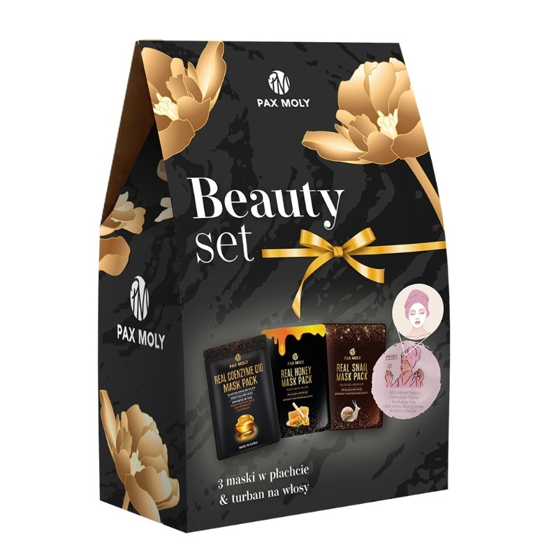 26854781736442563 Beauty Set zestaw maski w płachcie + turban na włosy - obrazek 1
