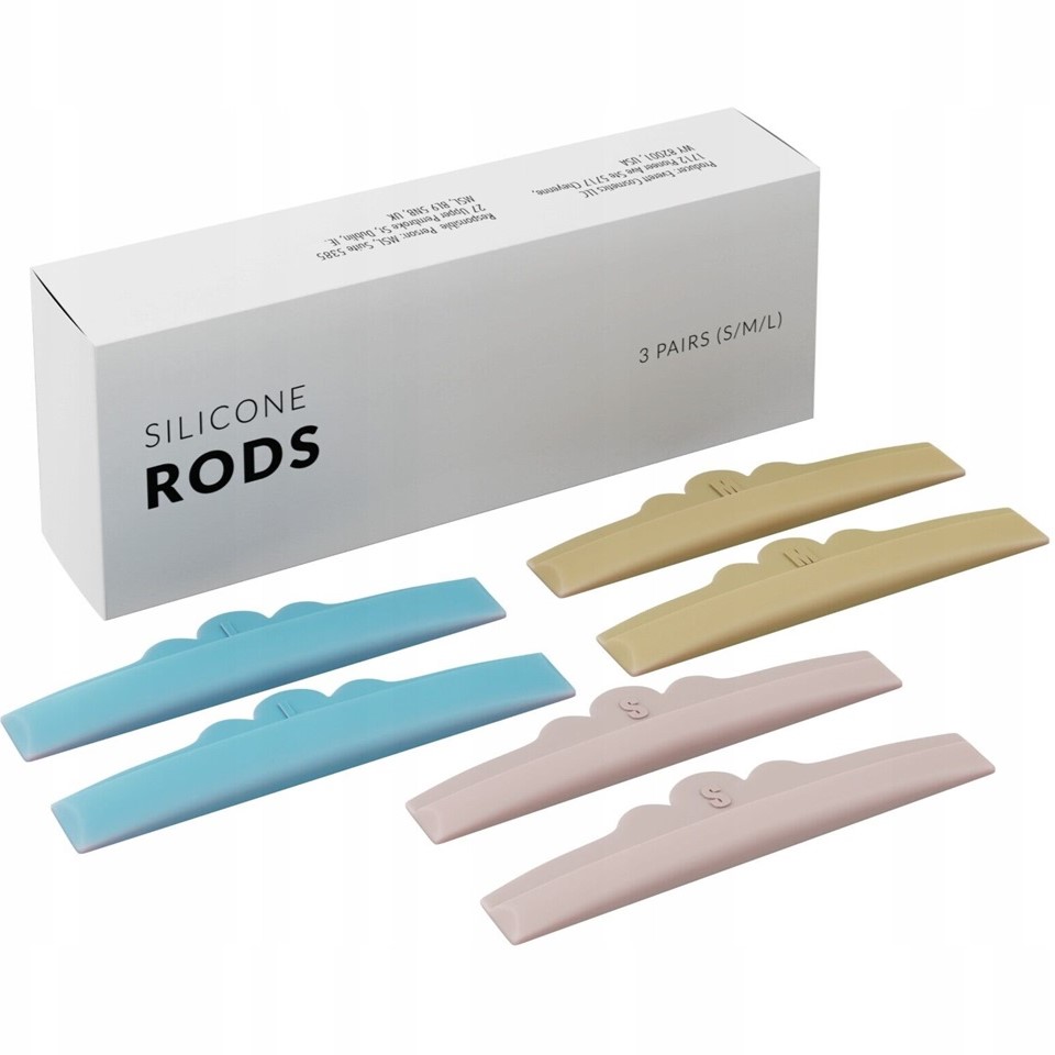 2691301715752281 Silicone Rods silikonowe formy do liftingu i laminacji rzęs 3 pary - obrazek 1