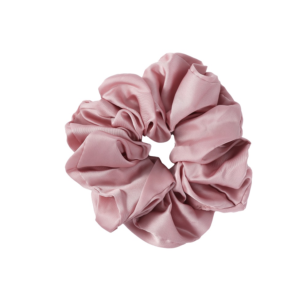 26918291756820285 Lilu satynowa gumka do włosów scrunchie Pink - obrazek 1