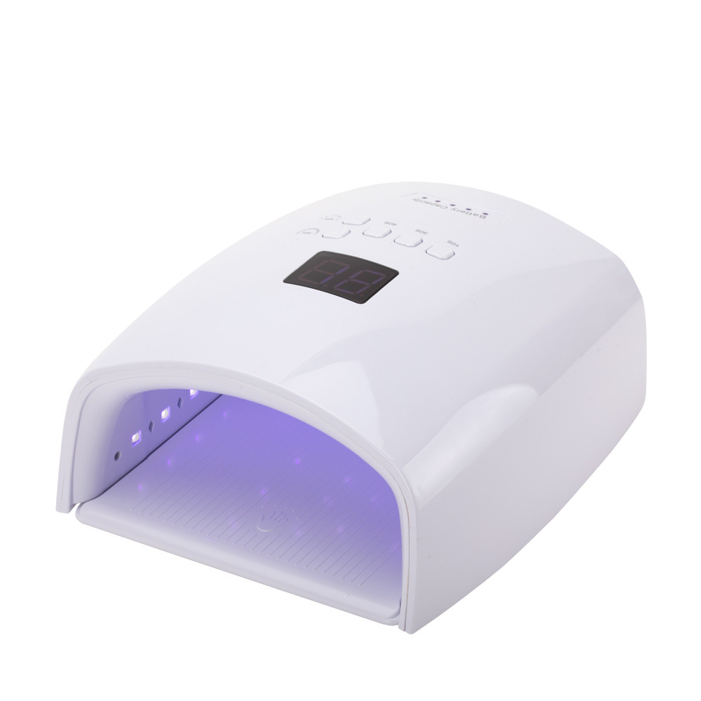 26925931715600566 S10 Dual UV/LED 48W lampa akumulatorowa mobilna do lakierów hybrydowych i żeli Biała - obrazek 1
