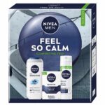Men Feel So Calm zestaw żel pod prysznic 3w1 250ml + łagodzący balsam po goleniu 100ml + łagodząca pianka do golenia 200ml