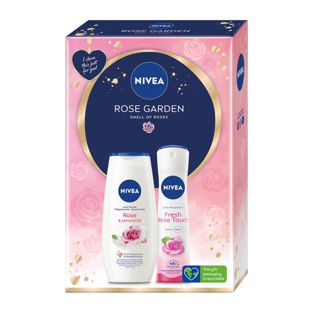 Created with GIMP Rose Garden zestaw żel pod prysznic 250ml + antyperspirant spray 150ml - obrazek 1