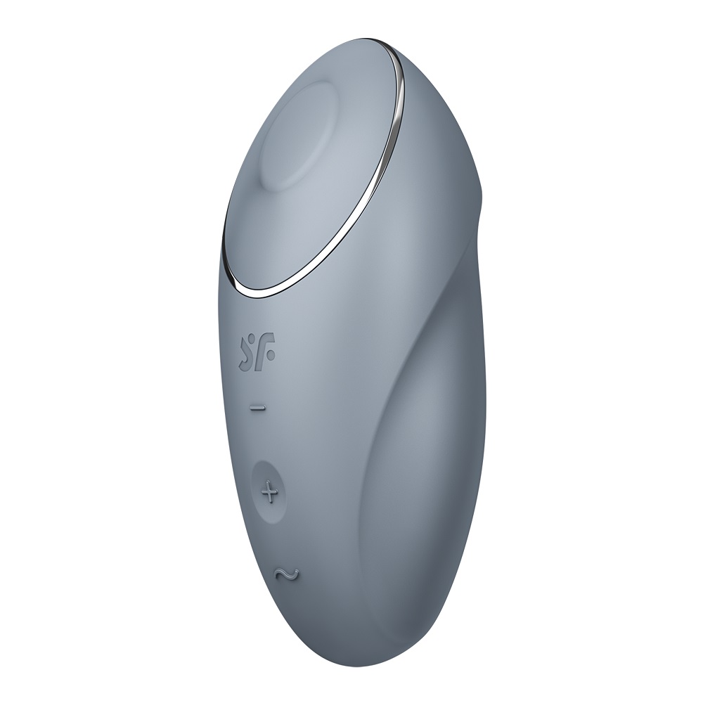 27083581715591599 Tap & Climax 1 wibrator nakładany z funkcją stukania Bluegrey - obrazek 1