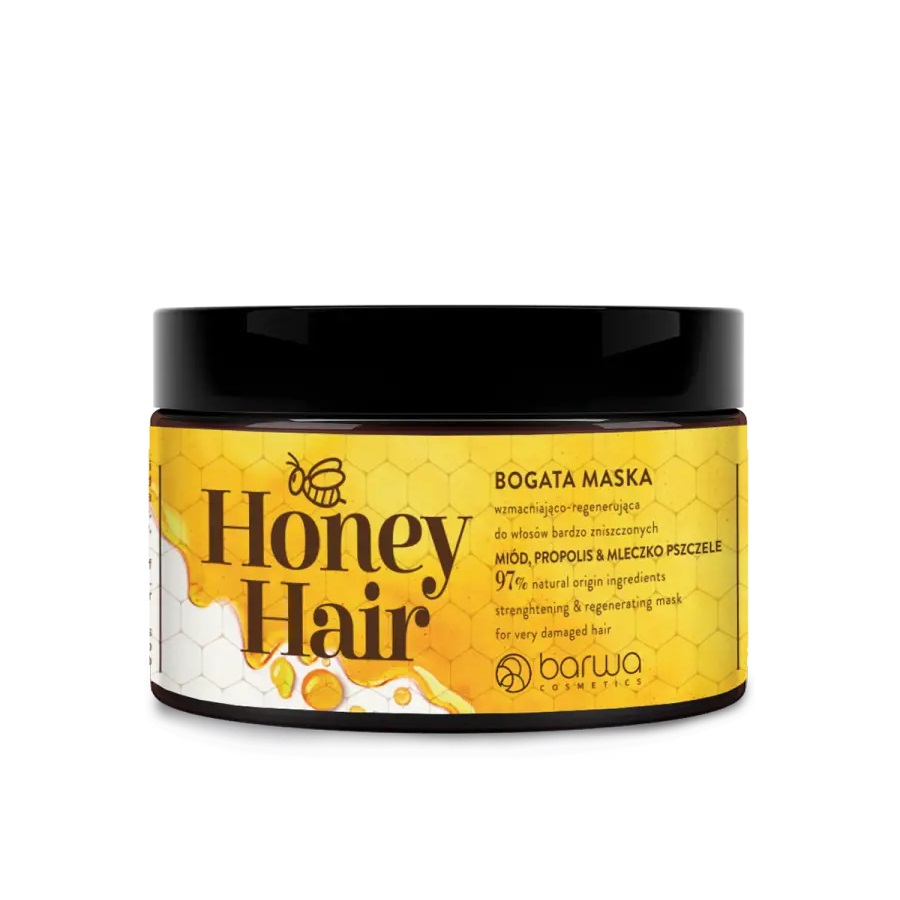 27109471710502498 Honey Hair miodowa maska do włosów regenerująca 220ml - obrazek 1