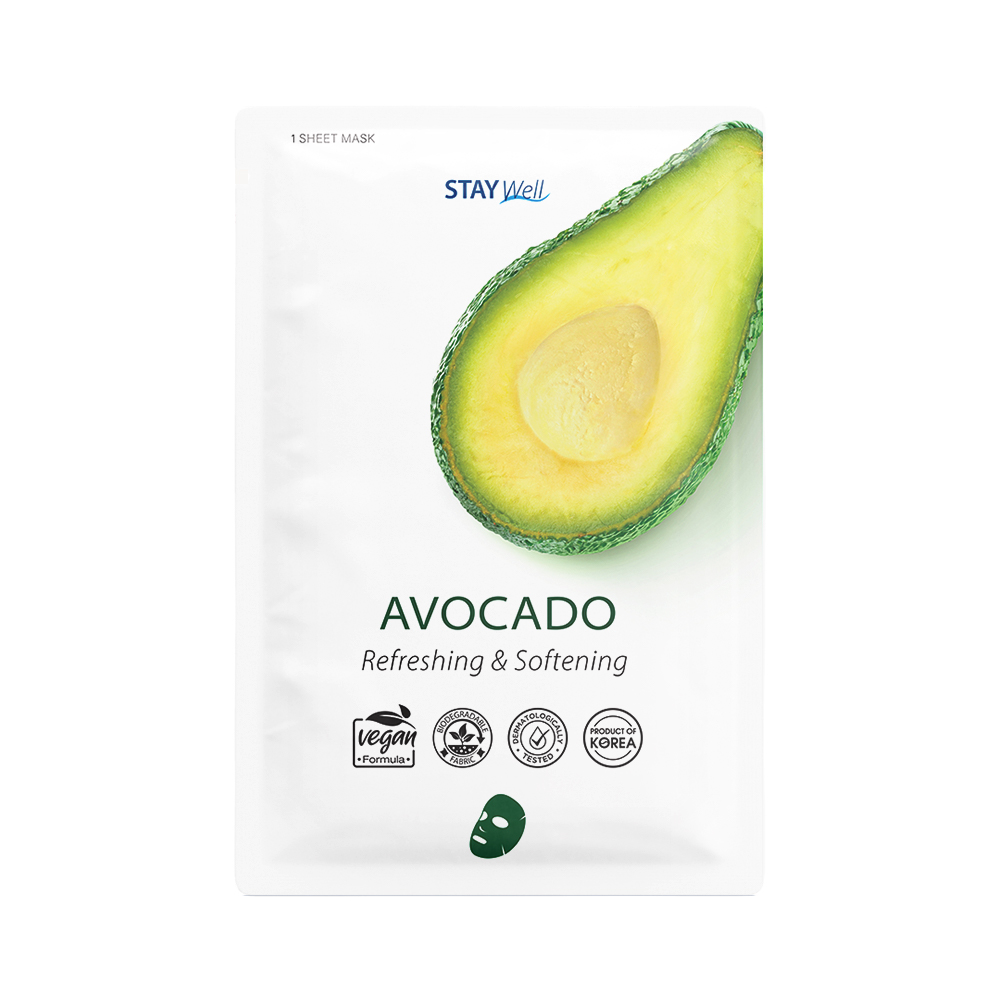 2711401664890830 Climate Neutral Face Mask odświeżająca i zmiękczająca maska na twarz w płachcie Avocado 23g - obrazek 1