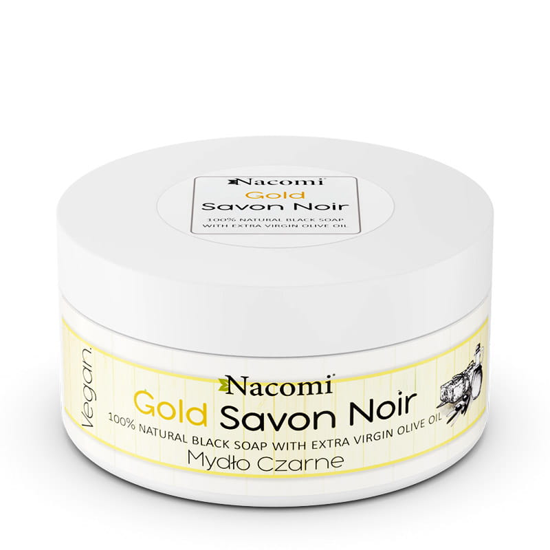 2712521622092402 Gold Savon Noir złote czarne mydło z oliwą z oliwek 125g - obrazek 1