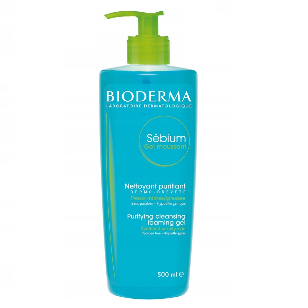 27220321618477860 Sebium Gel Moussant antybakteryjny żel do mycia twarzy do cery tłustej i mieszanej 500ml - obrazek 1