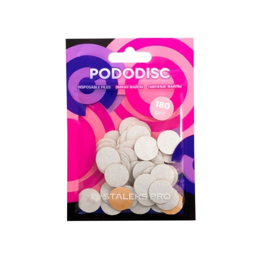 27391311712823114 PodoDisc Pro Expert białe wymienne nakładki S gradacja 180 50szt. - obrazek 1