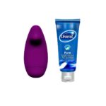 Discreet Clitoral Massager dyskretny wibrator do stymulacji łechtaczki + Pure nawilżający żel intymny 80ml