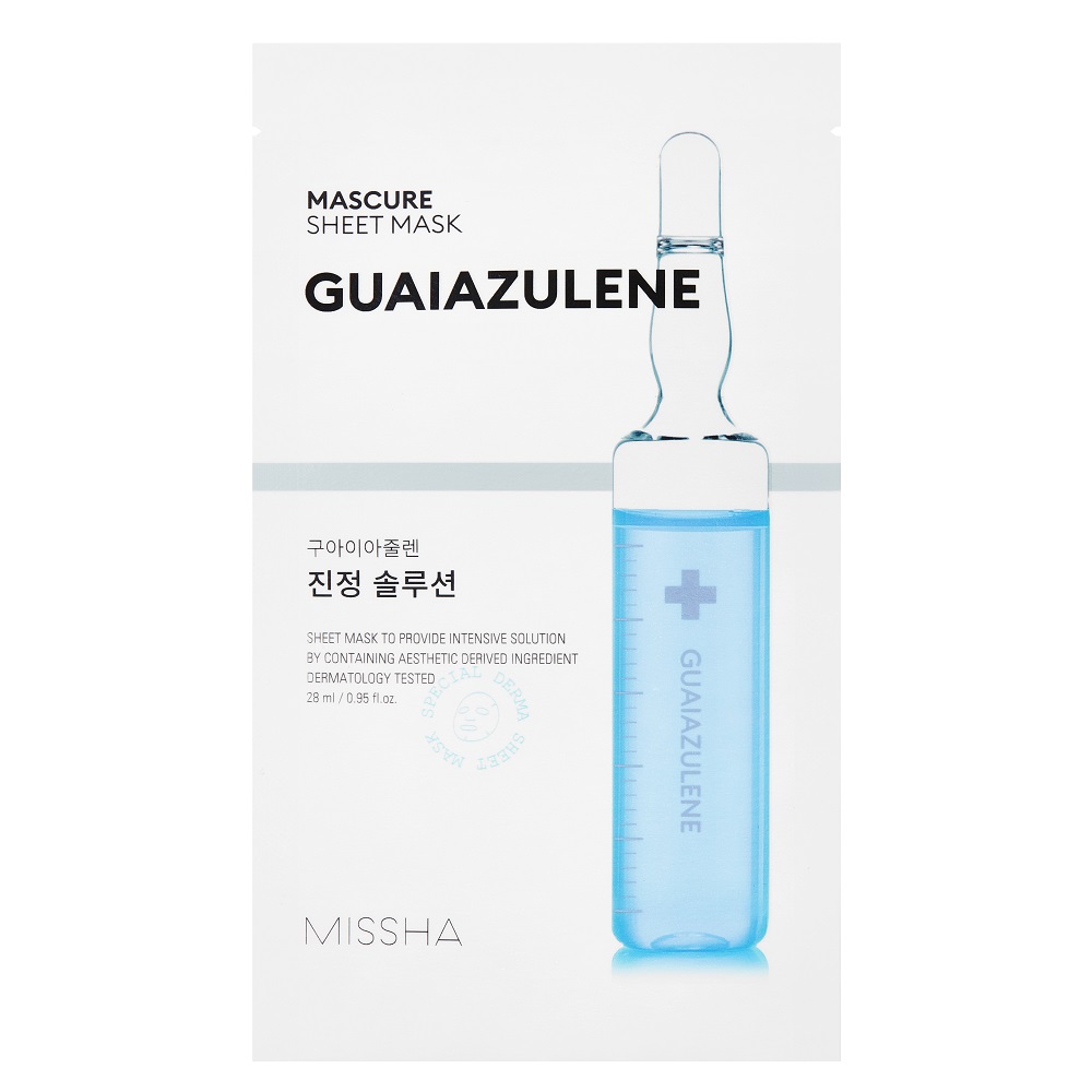 27611651711519997 Mascure Guaiazulene łagodząco-regenerująca maseczka w płachcie 28ml - obrazek 1