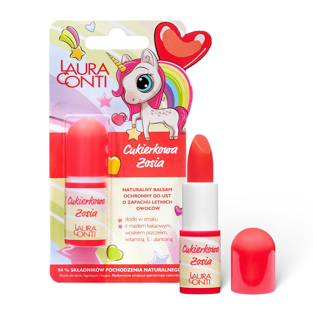 27677051634548070 Cukierkowa Zosia ochronny balsam do ust o zapachu letnich owoców 3.8g - obrazek 1