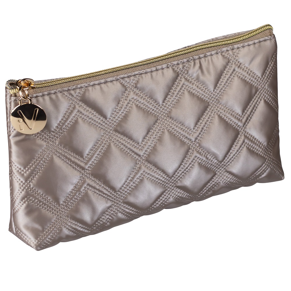 27760561738954935 Gold & Black kosmetyczka pikowana prosta złota - obrazek 1
