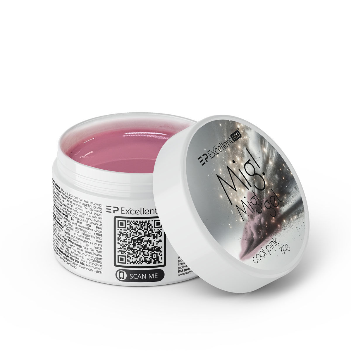 2784521761840790 Mig! Mig! Gel żel budujący Cool Pink 30g - obrazek 1