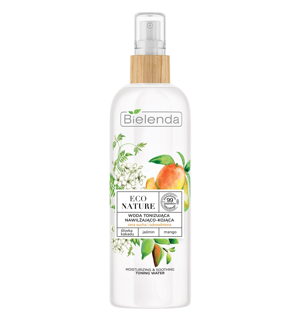 2785121651855016 Eco Nature woda tonizująca nawilżająco-kojąca Śliwka Kakadu & Jaśmin & Mango 200ml - obrazek 1