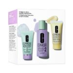3-Step Skin Care zestaw mydło do twarzy 30ml + płyn złuszczający do twarzy 60ml + nawilżająca emulsja do twarzy 30ml