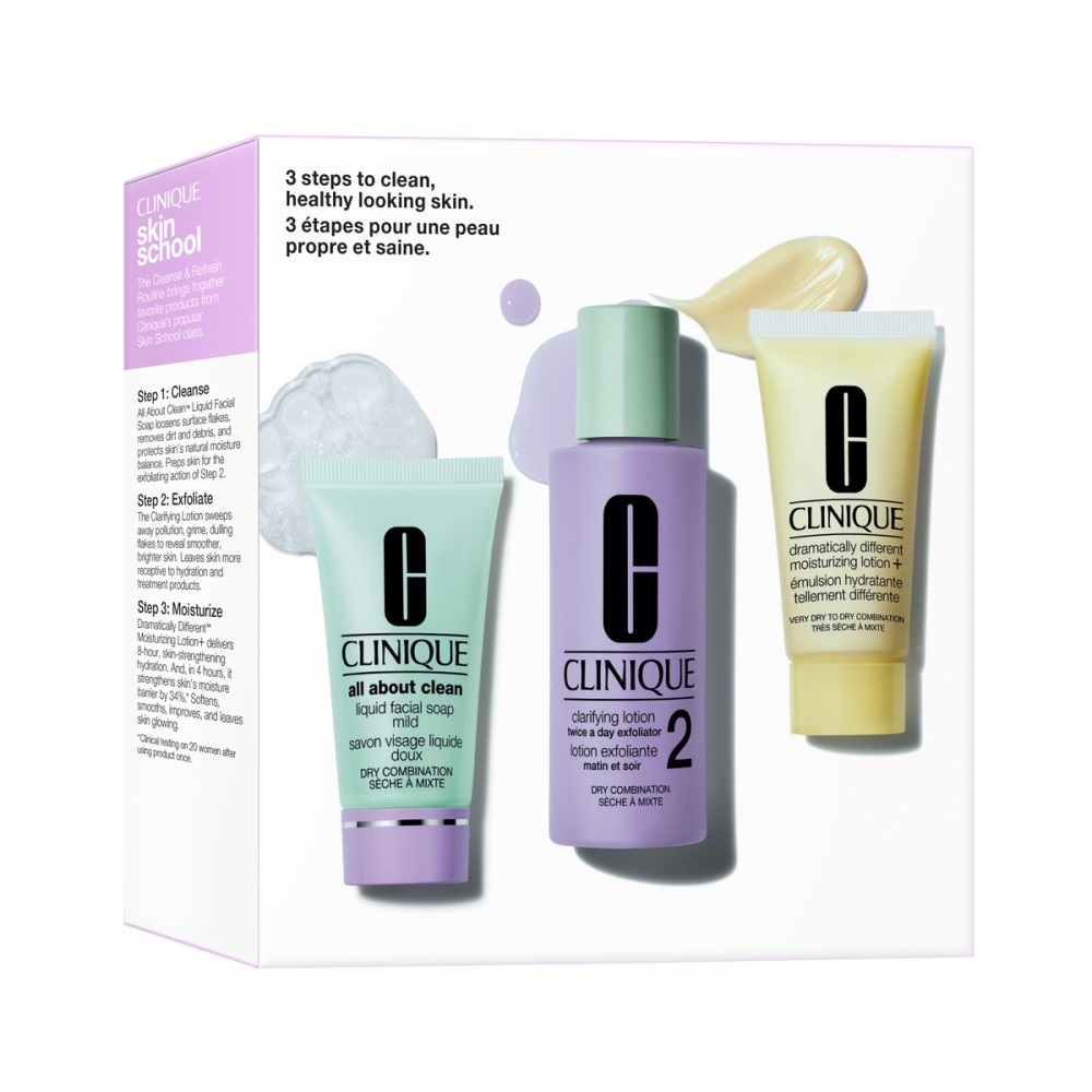 28014051742382335 3-Step Skin Care zestaw mydło do twarzy 30ml + płyn złuszczający do twarzy 60ml + nawilżająca emulsja do twarzy 30ml - obrazek 1