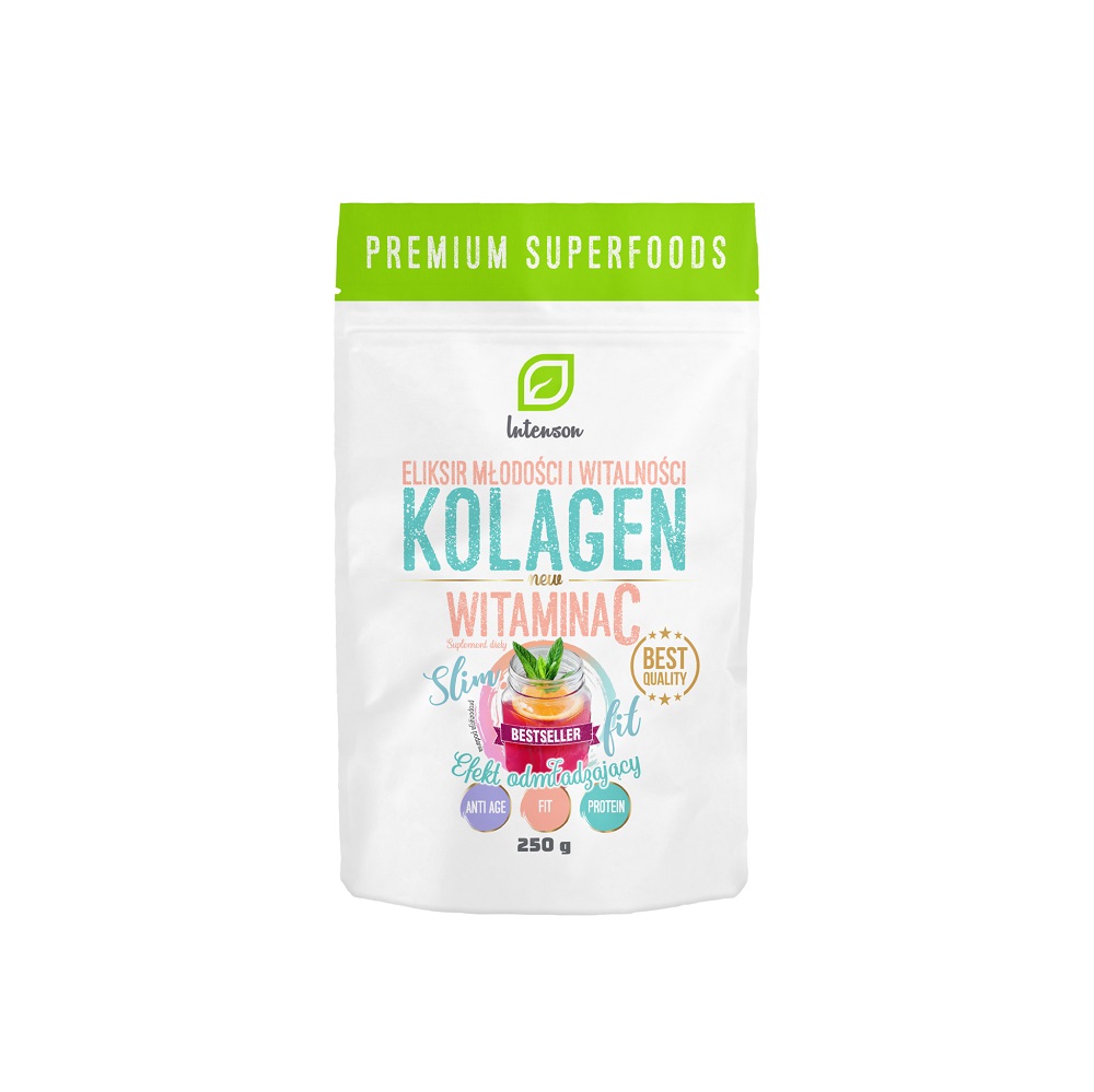 28109831634036207 Kolagen + Witamina C suplement diety efekt odmładzający 250g - obrazek 1