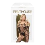 Under Arrest bodystocking z otwartym krokiem Black XL