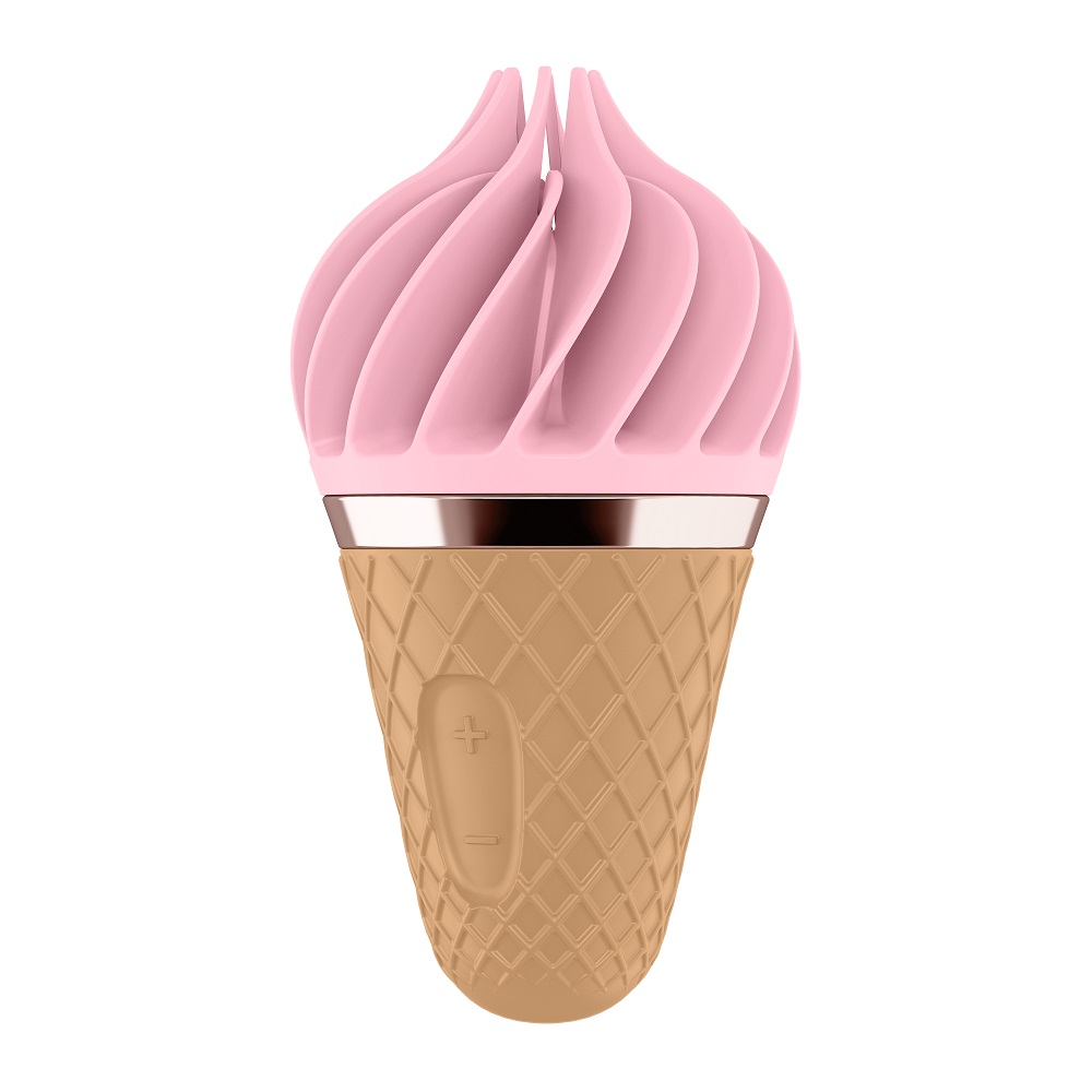 28180691672650232 Sweet Treat stymulator łechtaczki w kształcie lodowego rożka Pink - obrazek 1